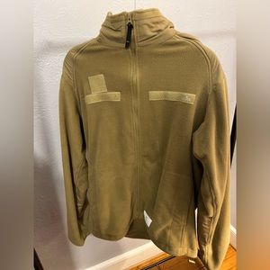 Alpha Industries Full Zip Fleece - Tan - Large